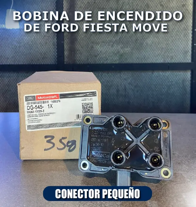 BOBINA DE ENCENDIDO FIESTA 1.6 CONECTOR FINO 2011-2016