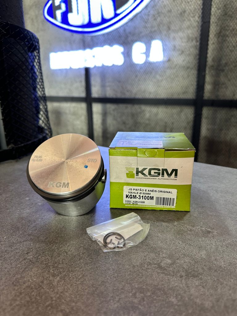 PISTON Y ANILLOS 80MM STD COMPRESOR DE FRENO CARGO 815 816 KGM BRASIL