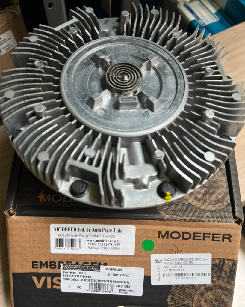 FANCLUCH DE EMBRAGUE FORD CARGO 2632-4432 ORIG BRASIL MODEFER